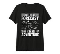 Road Trip Weekend Forecast Travel Travelling Trip Adventure Premium T-Shirt