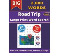Road Trip Word Search: A Fun and Relaxing Activity Book Featuring 2,000 Travel Words - Perfect for Roadside Entertainment and Family Adventures