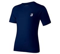 Roadbox Boys Short Sleeve Compression Shirt, Kids Base Layer, Quick Dry, Breathable Sports Top for PE, Football Navy-Blue