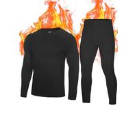 Roadbox Thermals Underwear Sets for Men - Base Layer Tops & Pants Long Johns Extreme Cold Weather Gear for Snowboard Running