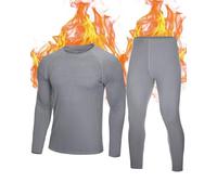 Roadbox Thermals Underwear Sets for Men - Base Layer Tops & Pants Long Johns Extreme Cold Weather Gear for Snowboard Running