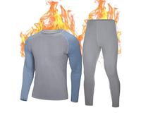 Roadbox Thermals Underwear Sets for Men - Base Layer Tops & Pants Long Johns Extreme Cold Weather Gear for Snowboard Running