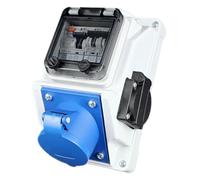 RoadEu - 32A CEE Socket with 13A 230V Outlet - RCD & MCB Protected - Ideal for EV Charging, Workshops, and Outdoor Use IP44