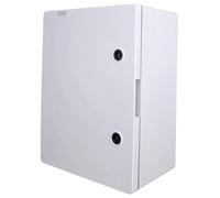 RoadEu - IP65 Weatherproof Electrical Enclosure 600x400x200mm - Lockable Wall-Mounted Plastic Cabinet with Glands, Galvanised Plate & DIN Rail - For Wiring & Outdoor Applications