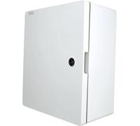 RoadEu - IP65 Weatherproof Junction Box 350x300x165mm - Lockable Electrical Enclosure with Mounting Plate and DIN Rail - Wall-Mounted Empty Box for Outdoor & Industrial Use
