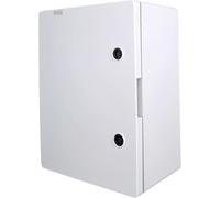 RoadEu - Outdoor Electrical Box IP65 400x300x195mm - Wall-Mounted Enclosure with Lockable Door, Mounting Plate, Cable Glands & DIN Rail - Ideal for Industrial & Garden Use