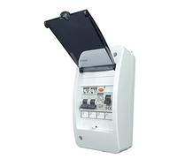 RoadEu - UK Consumer Unit Circuit Breaker - 2 Way "B" Type Fuse Box with RCD, Electrical Power Distribution Unit, Circuit Breaker Panel Board