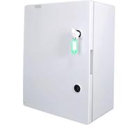 RoadEu - Wall-Mounted Enclosure IP65 400x500x175mm - Waterproof Electrical Box with Lockable Door, Cable Glands, Mounting Plate & DIN Rail - Ideal for Outdoor or Industrial Installations