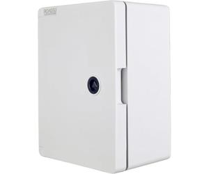 RoadEu - Weatherproof Electrical Enclosure IP65 - 180x240x120mm Plastic Box with Lockable Door and Mounting Plate - Outdoor Junction Box for Electrical Installations