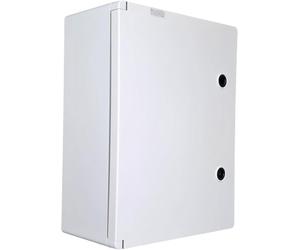 RoadEu - Weatherproof Junction Box IP65 400x300x165mm - Electrical Enclosure with Lockable Door and Mounting Plate - Empty Wall-Mounted Box for Outdoor & Industrial Use