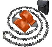 Roadfare Pocket Chainsaw - 36 Inch Hand Saw with 48 Bi-Directional Teeth - Camping and Survival Chain Saw for Fast Easy Cutting