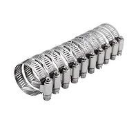 Roadformer 2" Worm Gear Hose Clamp - SAE 32 Size, Full Stainless Steel with 1/2" Band Working Range 40mm - 64mm Duct Clamp Pipe Clamp Worm Drive Hose Clamp Fuel Line Clamp (10 Pack, 40mm - 64mm)