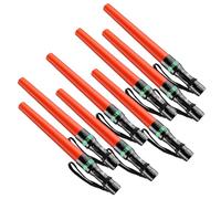 RoadHero - 8 Pack Traffic Wands, 16 Inch LED Flashlight, Orange Small Safety Wands, Safety Wands with 5 Flashing Modes, Night Signal Light for