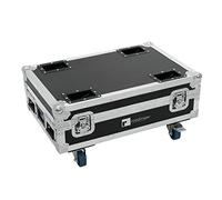 ROADINGER Flightcase 4X AKKU Bar-6 Glow QLC Flex QuickDMX with C