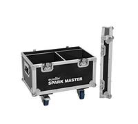 ROADINGER Flightcase For Two Machine Effects light Spark Master Eurolite