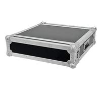 Roadinger Rack Profi, 2U, 45 cm installation depth, PRO flight case for 483 mm devices (19 inches), 2 removable lids, 9 mm multi-layered glued birch multiplex wood, dark brown laminated