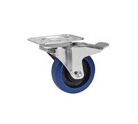 ROADINGER Swivel Castor RD-100B 100 mm Blue with Brake