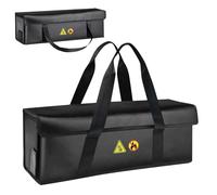 ROADNADO E-Bike Lipo Battery Safe Bag Explosionproof - Large Capacity Fireproof High Temperature 1200 °C Resistant Bag for Ebike Battery Charging and Storage (19.7 x 6.7 x 6in, Handbag)