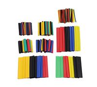 Roadoor 164PCS Heat Shrink Tubing Pack, Multicolor, Polyolefin, 2:1 Shrink Ratio, Assorted Sizes, Anti-Rust, Flexible, Electrical Insulation, Wire Binding, Cable Joints Repair, Industrial Use