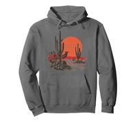 Roadrunner Bird Desert Cactus Arizona New Mexico Nevada Pullover Hoodie