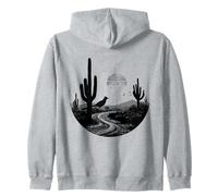 Roadrunner Bird Desert Cactus Arizona New Mexico Nevada Zip Hoodie