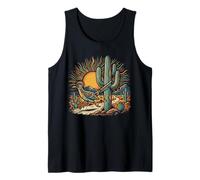 Roadrunner Bird Desert Saguaro Cactus Arizona Vintage Tank Top