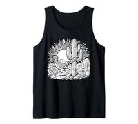 Roadrunner Bird Desert Saguaro Cactus Arizona Vintage Tank Top