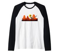 Roadrunner Bird Desert Vibes Arizona New Mexico Nevada Raglan Baseball Tee