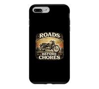 Roads Before Chores Vintage Motorcycle Design Case for iPhone 7 Plus/8 Plus