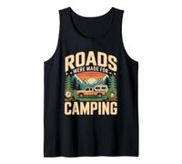 Roads were Made for Camping Mountain Travel Tank Top