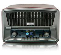 Roadstar HRA-270CD+BT Portable CD Radio Vintage Digital Dab/Dab+/FM, CD-MP3 Player, Bluetooth, USB, Stereo, AUX-IN, LCD Display, Remote Control, Connection for Headphones, Alarm, Wood
