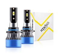 Roadsun 9006/HB4 Bulbs Super Bright 6000K Cool White 9006 Light Bulbs HB4 Powersport Bulbs with Fan Easy Plug-N-Play IP68 Driving Fog Spot Light