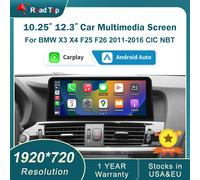 RoadTop 12.3'' Wireless Carplay Multimedia Linux Touch Screen For BMW X3 F25 X4 F26 2011-2016 CIC NBT Android auto Auto Link 12.3 X3X4 NBT