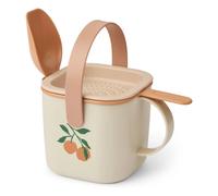 Roald beach bucket and sieve Peach/Sea shell one size