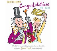 Roald Dahl Golden Ticket Card