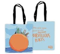 Roald Dahl James and The Giant Riding The Peach Edge Tote Bag, Cotton, Multi-Colour, 40 x 39 x 1 cm