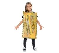 Roald Dahl Kids Golden Ticket Costume