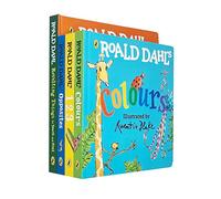 Roald Dahl's Board book Collection 4 Books Set (Colours, 123, Opposites, Revolting Things to Touch and Feel)