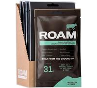 ROAM Beef Protein Bites, Jerky-Style High Protein Snacks | Savoury Protein Snacks Made with Grass-Fed Beef (6 x 70g, Salt, Pepper & Porcini Mushroom)