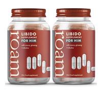 Roam Libido Supplement for Him, Testosterone Libido Booster for Men Reduces Stress and Anxiety Vegan Capsules with Zinc, Maca, Ginseng and Tribulus - 60 Food Supplements (2 Months Supply)