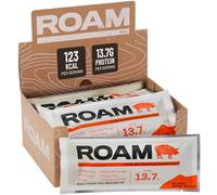 ROAM Natural Protein Bars, Meal Replacement Keto Bars, 12 x 45g Meat Bar & Healthy Snacks, Keto Sticks, High Protein Snacks (Sweet & Smokey Free - Range Pork)