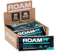 ROAM Natural Protein Bars, Meal Replacement Keto Bars, 6 x 45g Jerky-like Beef Bar & Healthy Snacks, Gluten Free Keto Food, Low Carb Snacks (Salt, Pepper & Porcini Mushroom)