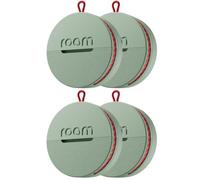 Roam Smart Gps Tracker For Items, Keys & Bags, 4 Pack Green, Waterproof, Long Battery, Iphone & Android Compatible