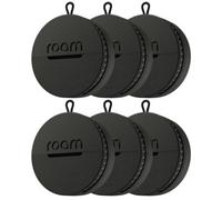 Roam Smart Gps Tracker For Items, Keys & Bags, 6 Pack Black, Waterproof, Long Battery, Iphone & Android Compatible