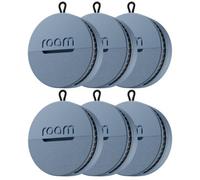 Roam Smart Gps Tracker For Items, Keys & Bags, 6 Pack Blue, Waterproof, Long Battery, Iphone & Android Compatible