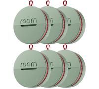 Roam Smart Gps Tracker For Items, Keys & Bags, 6 Pack Green, Waterproof, Long Battery, Iphone & Android Compatible