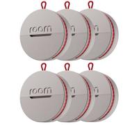 Roam Smart Gps Tracker For Items, Keys & Bags, 6 Pack Grey, Waterproof, Long Battery, Iphone & Android Compatible