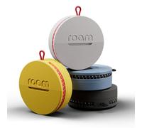 Roam Smart Tracker | Smart Bluetooth Item Finder Compatible with iOS & Android | Built-in Elastic Strap, QR Lost & Found | Replaceable Battery | No Subscription | 4-Pack, Black, Blue, Yellow & Gray