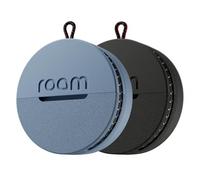 ROAM SMART TRACKER Tag Finder with Built-in Elastic Strap | QR Lost & Found, Works w/Global iOS & Android Find My Network (Replaceable Battery, No Extra App or Subscription), 2-Pack, Black & Blue