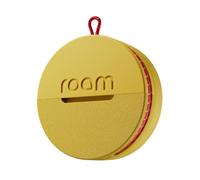 Roam Smart Tracker, Works with Android and iPhone, Track your keys, bags, bikes, and more, Replaceable 1-year battery, Water and dust resistant, Built-in strap and key cord (Yellow, Single)